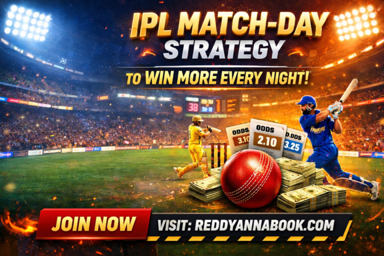 Reddy Anna Book ID IPL Match-Day Strategy to Win More Every Night