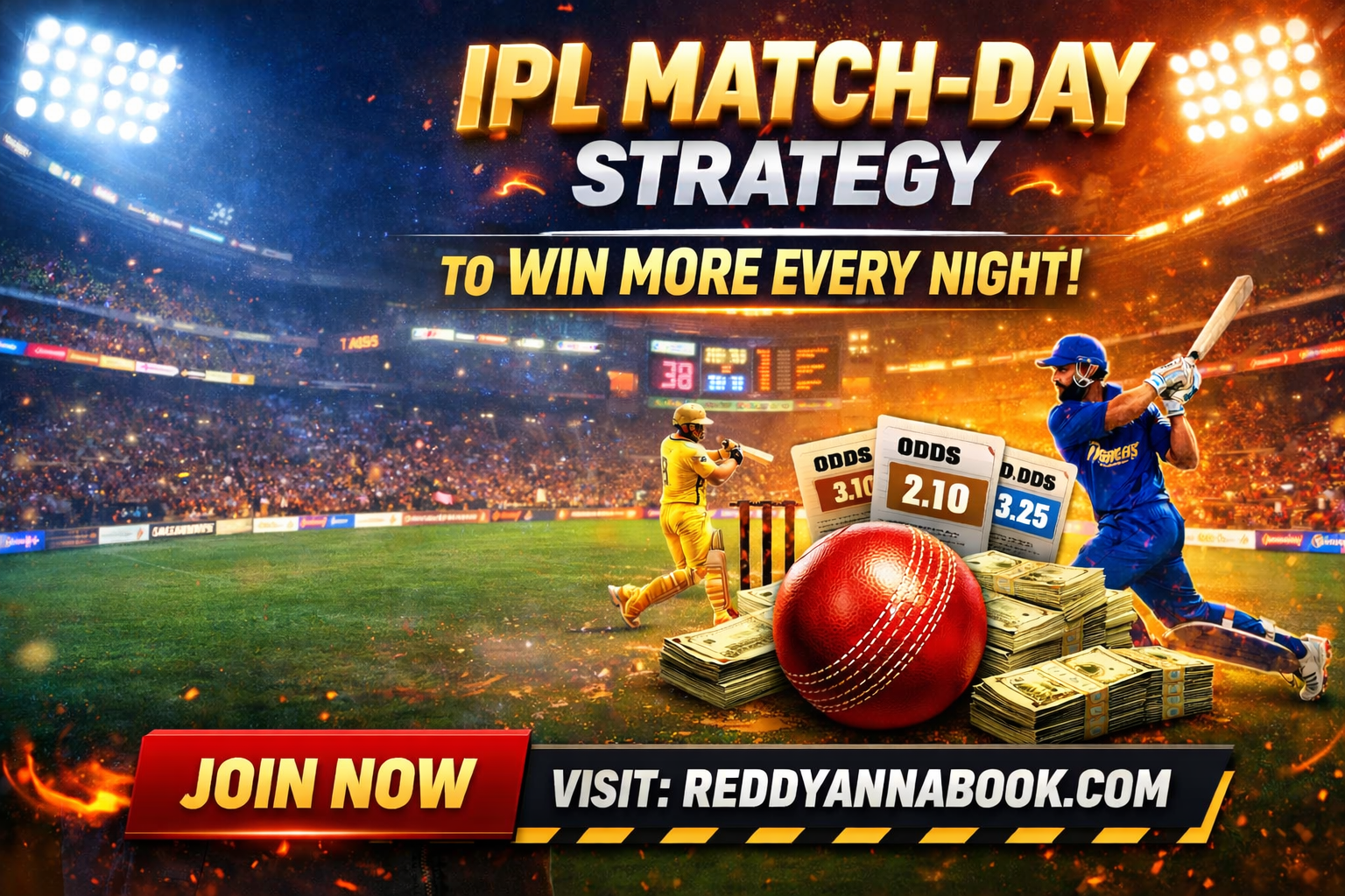 Reddy Anna Book ID IPL Match-Day Strategy to Win More Every Night