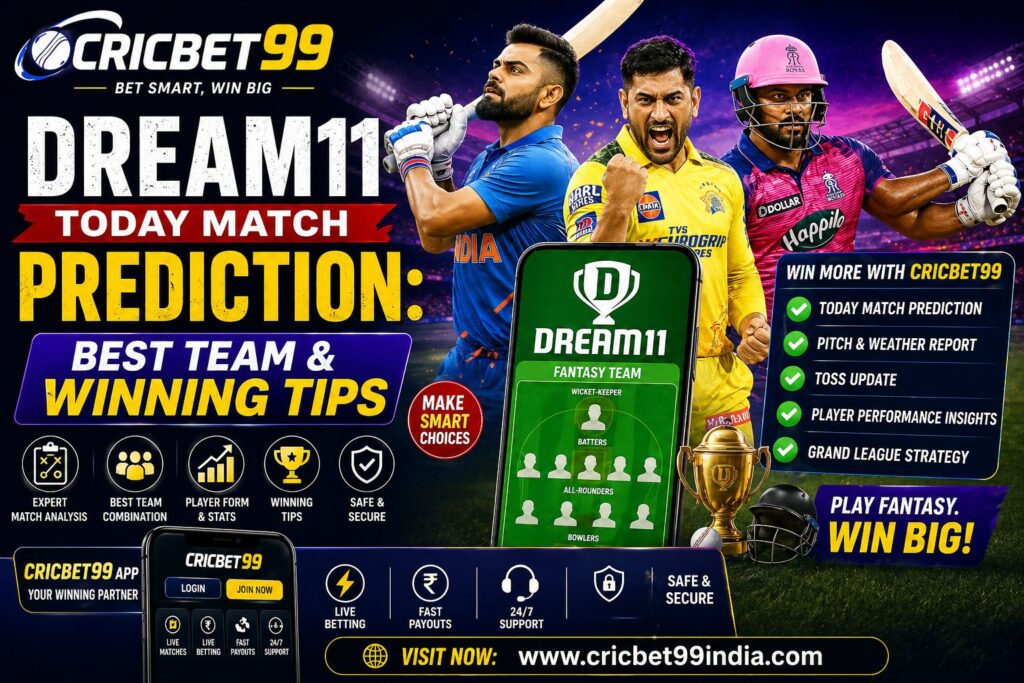 Dream11 Today Match Prediction Best Team & Winning Tips