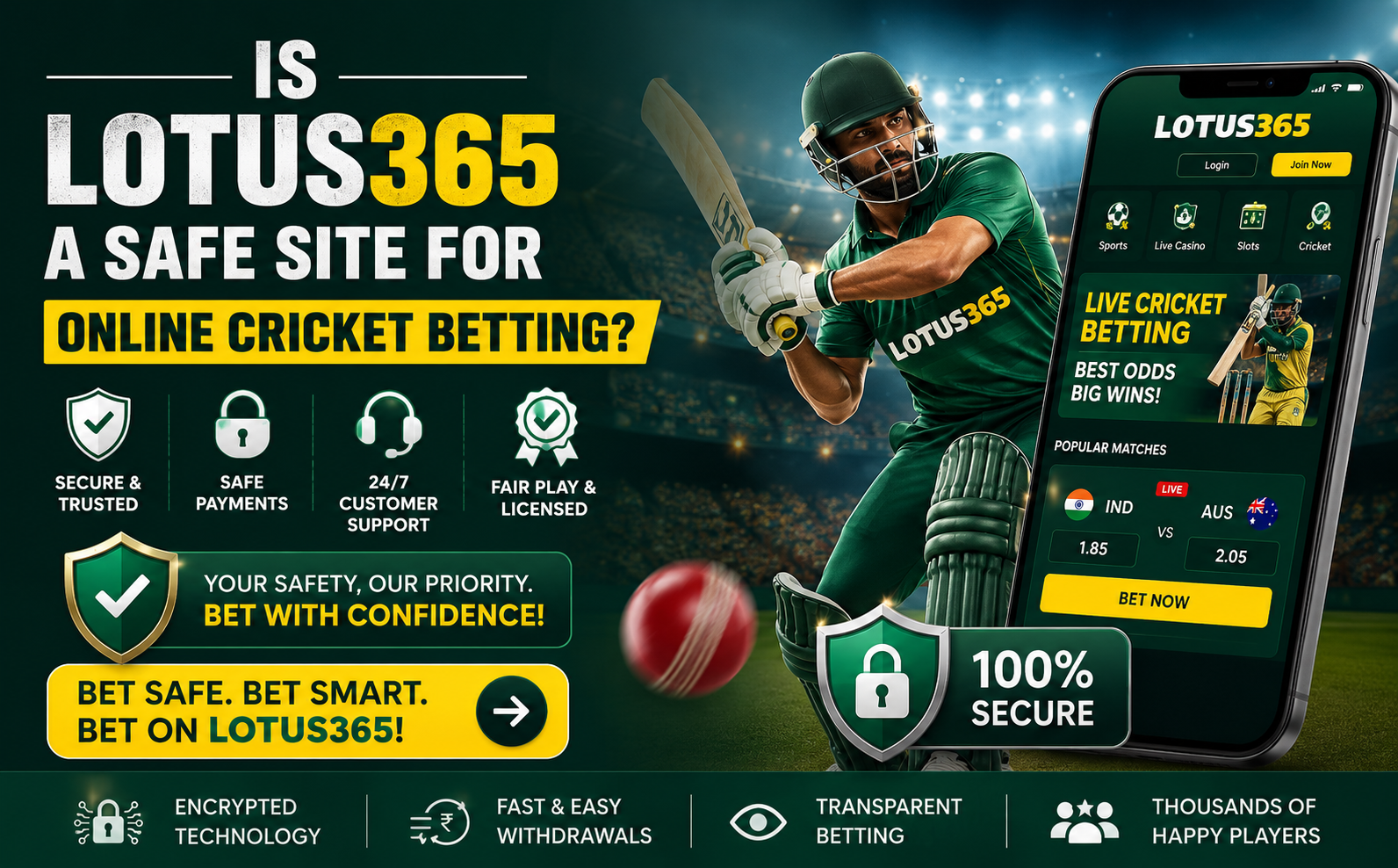 Is Lotus365 a Safe Site for Online Cricket Betting